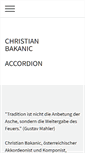 Mobile Screenshot of christianbakanic.com
